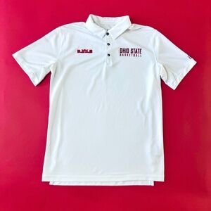 Ohio State Basketball  Nike Polo – White – Team Issue